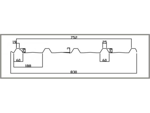 Biên dạng tôn 5 sóng