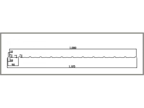 Biên dạng tôn 13 sóng la-phông 