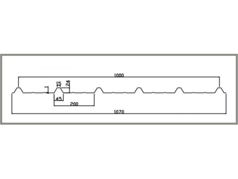 Biên dạng tông 6 sóng vuông 