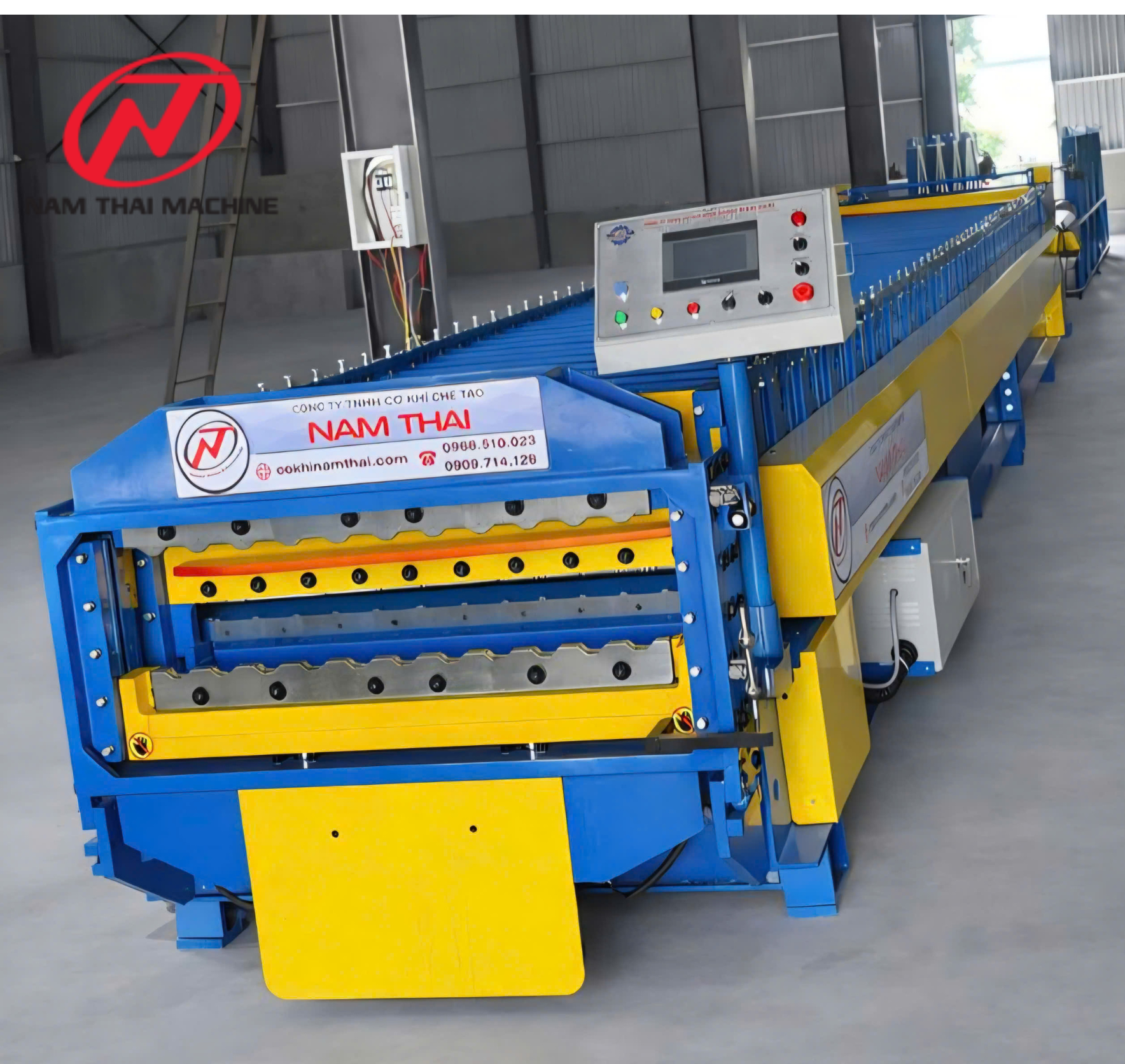 cách vận hành máy cán tôn