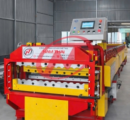 MÁY CÁN TÔN 2 TẦNG 11S-13S LAPHONG TÍCH HỢP DẬP VÒM 11S