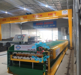MÁY CÁN TÔN 2 TẦNG DẬP VÒM 9S -13S LAPHONG