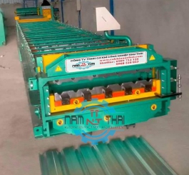 MÁY CÁN TÔN 1 TẦNG TÍCH HỢP DẬP VÒM 9 SÓNG
