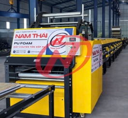 Máy cán tôn Xốp 7 Sóng Campuchia