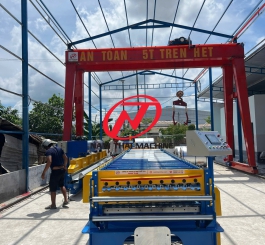 MÁY CÁN TÔN 2 TẦNG 11S-13S LAPHONG TÍCH HỢP DẬP VÒM 11S