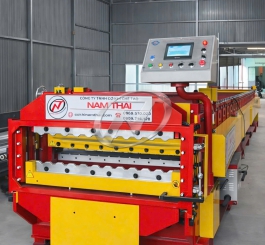 MÁY CÁN TÔN 2 TẦNG 11S-13S LAPHONG TÍCH HỢP DẬP VÒM 11S