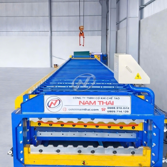 MÁY CÁN TÔN 2 TẦNG 11S-13S LAPHONG TÍCH HỢP DẬP VÒM 11S