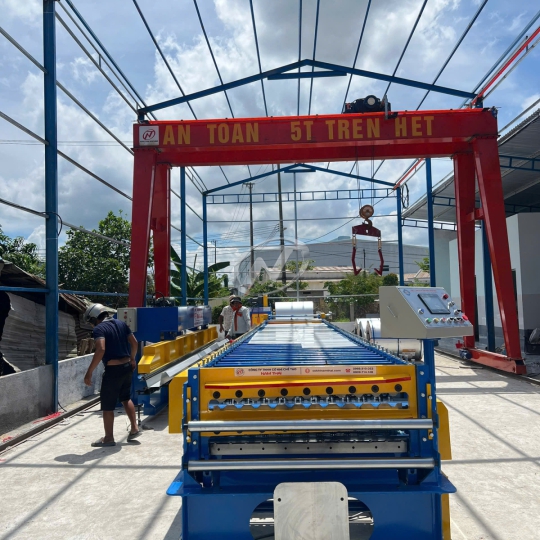 MÁY CÁN TÔN 2 TẦNG 9 SÓNG-13 SÓNG LAPHONG