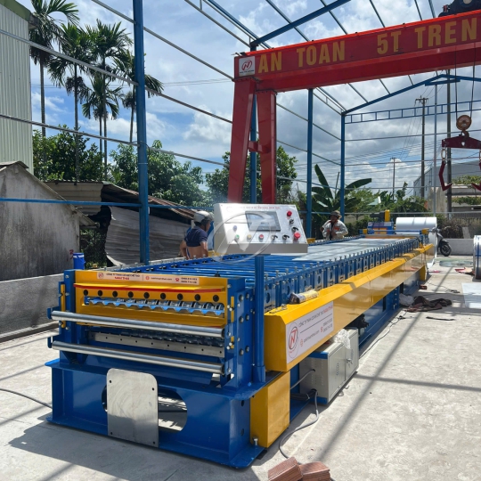 MÁY CÁN TÔN 2 TẦNG 9 SÓNG-13 SÓNG LAPHONG