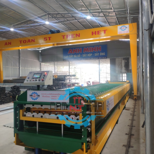 MÁY CÁN TÔN 2 TẦNG DẬP VÒM 9S -13S LAPHONG