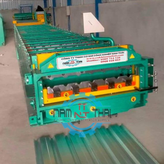 MÁY CÁN TÔN 1 TẦNG TÍCH HỢP DẬP VÒM 9 SÓNG