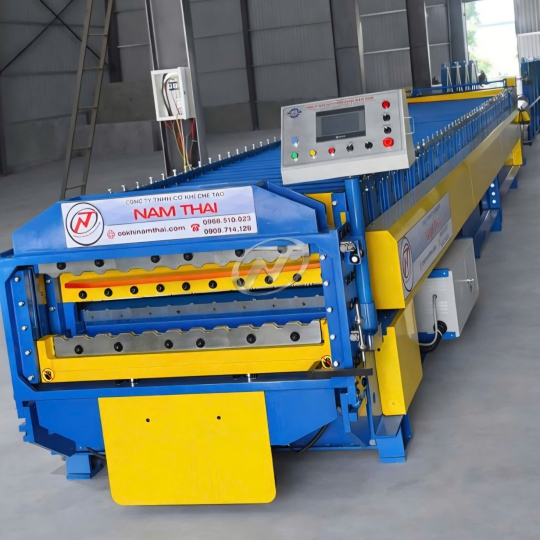 MÁY CÁN TÔN 2 TẦNG 11S-13S LAPHONG TÍCH HỢP DẬP VÒM 11S