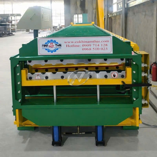 MÁY CÁN TÔN 1 TẦNG TÍCH HỢP DẬP VÒM 9 SÓNG