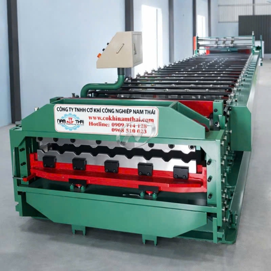 MÁY CÁN TÔN 1 TẦNG TÍCH HỢP DẬP VÒM 9 SÓNG