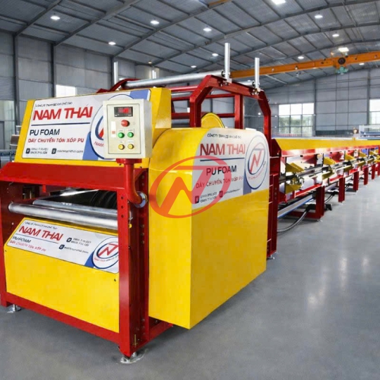 MÁY CÁN TÔN XỐP PU 7S Campuchia