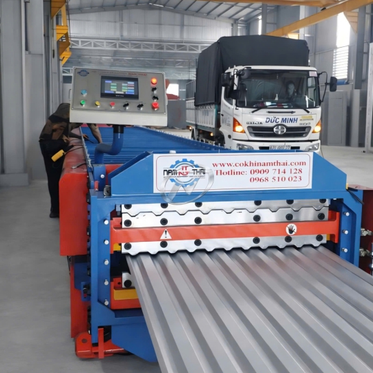 MÁY CÁN TÔN 2 TẦNG  DẬP VÒM 9S_11S